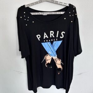 Kiss & Fly Women’s Paris Short Sleeve Top

Size 1X